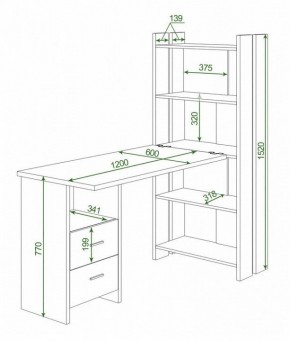 Стол компьютерный Домино Lite СТЛ-ОВ+С120Прям+ТЯЛ в Екатеринбурге - mebel24.online | фото 2