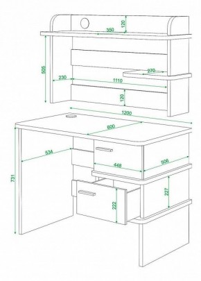 Стол компьютерный Домино нельсон СД-15 в Екатеринбурге - mebel24.online | фото 3