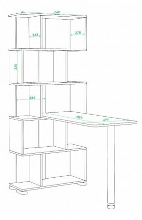 Стол компьютерный Домино нельсон СЛ-5СТ в Екатеринбурге - mebel24.online | фото 3