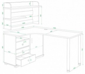 Стол компьютерный Домино нельсон СР-165М в Екатеринбурге - mebel24.online | фото 2