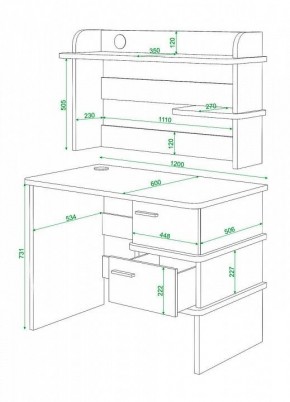 Стол компьютерный Домино СД-15 в Екатеринбурге - mebel24.online | фото 3