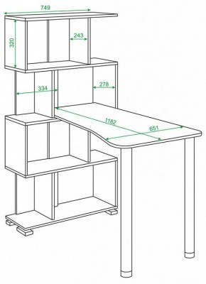 Стол компьютерный Домино СЛ-5-4СТ-2 в Екатеринбурге - mebel24.online | фото 2