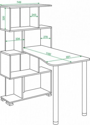 Стол компьютерный Домино СЛ-5-4СТ-2+БД+БЯ в Екатеринбурге - mebel24.online | фото 2