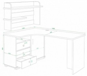 Стол компьютерный Домино СР-145 в Екатеринбурге - mebel24.online | фото 2