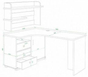 Стол компьютерный Домино СР-165 в Екатеринбурге - mebel24.online | фото 2