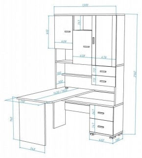 Стол компьютерный Домино СР-620/140 в Екатеринбурге - mebel24.online | фото 2