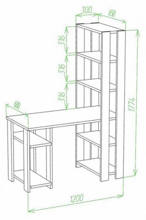 Стол компьютерный Slim СТН-180/120 в Екатеринбурге - mebel24.online | фото 2