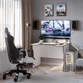 Стол компьютерный ВАРДИГ K2 100x82, белый/черный в Екатеринбурге - mebel24.online | фото 4