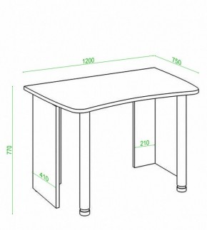 Стол офисный Домино Лайт СКЛ-Софт120 в Екатеринбурге - mebel24.online | фото 3