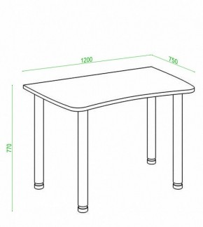 Стол офисный Домино Лайт СКЛ-Софт120МО в Екатеринбурге - mebel24.online | фото 2