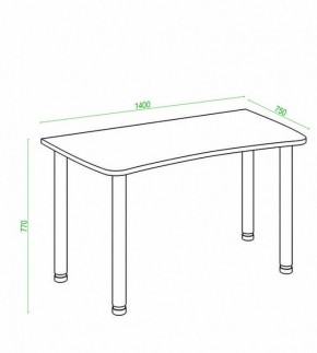 Стол офисный Домино Лайт СКЛ-Софт140МО в Екатеринбурге - mebel24.online | фото 2