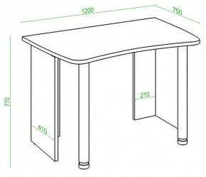 Стол офисный Домино Lite СКЛ-Софт120 в Екатеринбурге - mebel24.online | фото 2