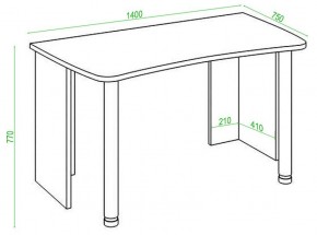 Стол офисный Домино Lite СКЛ-Софт140 в Екатеринбурге - mebel24.online | фото 2