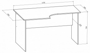 Стол офисный Офис ОФ-10 в Екатеринбурге - mebel24.online | фото 3