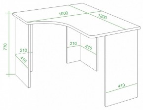 Стол письменный Домино Lite СКЛ-Угл120 в Екатеринбурге - mebel24.online | фото 2