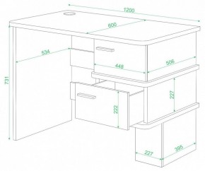 Стол письменный Домино СД-15 С в Екатеринбурге - mebel24.online | фото 2