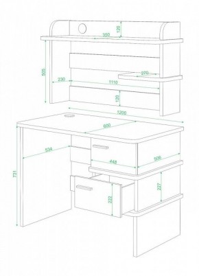 Стол письменный Домино СД-15C в Екатеринбурге - mebel24.online | фото 2