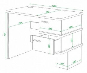 Стол письменный Домино СД-15С в Екатеринбурге - mebel24.online | фото 4