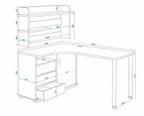 Стол письменный Домино СР-145СМ в Екатеринбурге - mebel24.online | фото 5