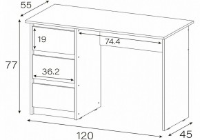 Стол письменный Идена в Екатеринбурге - mebel24.online | фото 4