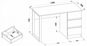Стол письменный СПм-205 в Екатеринбурге - mebel24.online | фото 4