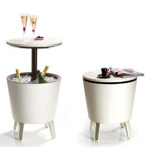 Столик-холодильник COOL BAR крем-шоколад в Екатеринбурге - mebel24.online | фото 1