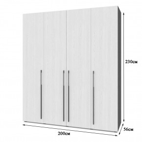 СТОУН С41 Шкаф 4-х створчатый с ящиками (анкор темный/анкор светлый) в Екатеринбурге - mebel24.online | фото 2