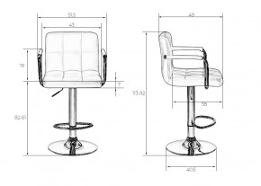 Стул барный DOBRIN KRUGER ARM, мятный велюр (MJ9-87) в Екатеринбурге - mebel24.online | фото 9