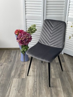 Стул DUKE BLUVEL-14 GREY, велюр / черный каркас М-City в Екатеринбурге - mebel24.online | фото 5