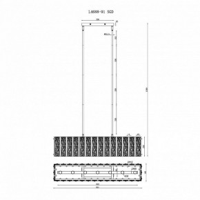 Светильник на штанге iLamp Panorama L4688-91 SGD в Екатеринбурге - mebel24.online | фото 2