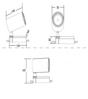 Светильник на штанге Maytoni Vuoro TR029-3-10W3K-W в Екатеринбурге - mebel24.online | фото 3