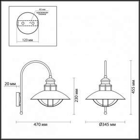 Светильник на штанге Odeon Light Dante 4164/1WA в Екатеринбурге - mebel24.online | фото 5