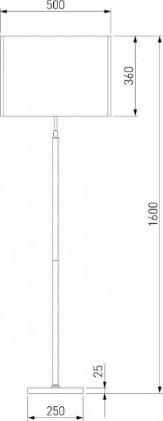 Торшер Eurosvet Notturno 01163/1 латунь в Екатеринбурге - mebel24.online | фото 2