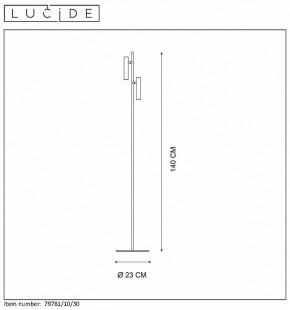 Торшер Lucide Philon 79781/10/30 в Екатеринбурге - mebel24.online | фото 4