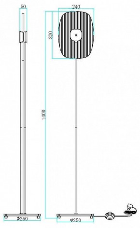 Торшер Maytoni Eclipse MOD152FL-L1BK в Екатеринбурге - mebel24.online | фото 2
