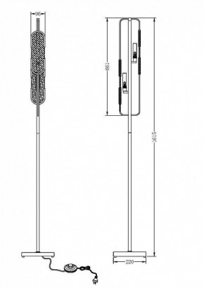 Торшер Maytoni Marmo MOD099FL-02G в Екатеринбурге - mebel24.online | фото 2