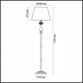 Торшер Odeon Light Gaellori 3393/1F в Екатеринбурге - mebel24.online | фото 3