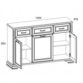 Тумба 3D3S, MONAKO, цвет Сосна винтаж/дуб анкона в Екатеринбурге - mebel24.online | фото 2