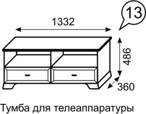 Тумба для телеаппаратуры Венеция 13 бодега в Екатеринбурге - mebel24.online | фото 2
