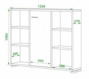 Тумба комбинированная Домино нельсон ПУ-60-2 в Екатеринбурге - mebel24.online | фото 2