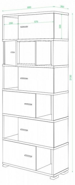 Тумба комбинированная Домино нельсон СБ-30/6 в Екатеринбурге - mebel24.online | фото 2