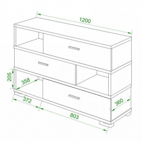 Тумба комбинированная Домино нельсон СБ-40/3 в Екатеринбурге - mebel24.online | фото 2