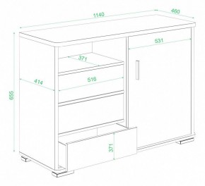 Тумба комбинированная Домино нельсон ТБ-45 НБЕ в Екатеринбурге - mebel24.online | фото 3