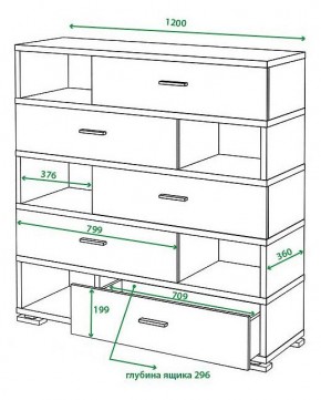 Тумба комбинированная Домино СБ-40/5 в Екатеринбурге - mebel24.online | фото 3