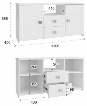 Тумба комбинированная Изабель ИЗ-53К в Екатеринбурге - mebel24.online | фото 3