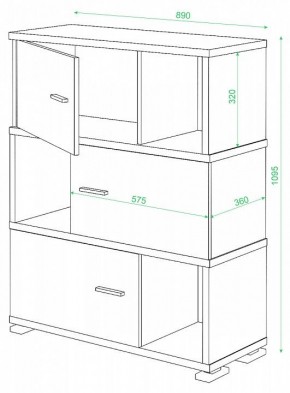 Тумба комбинированная СБ-30/3 в Екатеринбурге - mebel24.online | фото 2