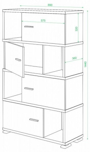 Тумба комбинированная СБ-30/4 в Екатеринбурге - mebel24.online | фото 2