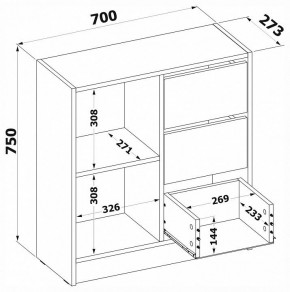 Тумба комбинированная Т-1 в Екатеринбурге - mebel24.online | фото 4