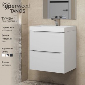 Тумба под раковину Uperwood Tanos 100 см, подвесная, белая матовая в Екатеринбурге - mebel24.online | фото 4