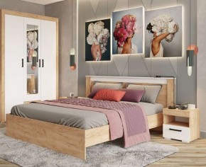 Тумба прикроватная Адель дуб крафт золотой/белый в Екатеринбурге - mebel24.online | фото 3